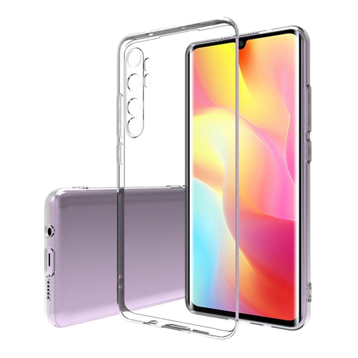 CoverKingz Handyhülle Xiaomi Mi Note 10 Lite Handyhülle Silikon Cover Case Etui Transparent