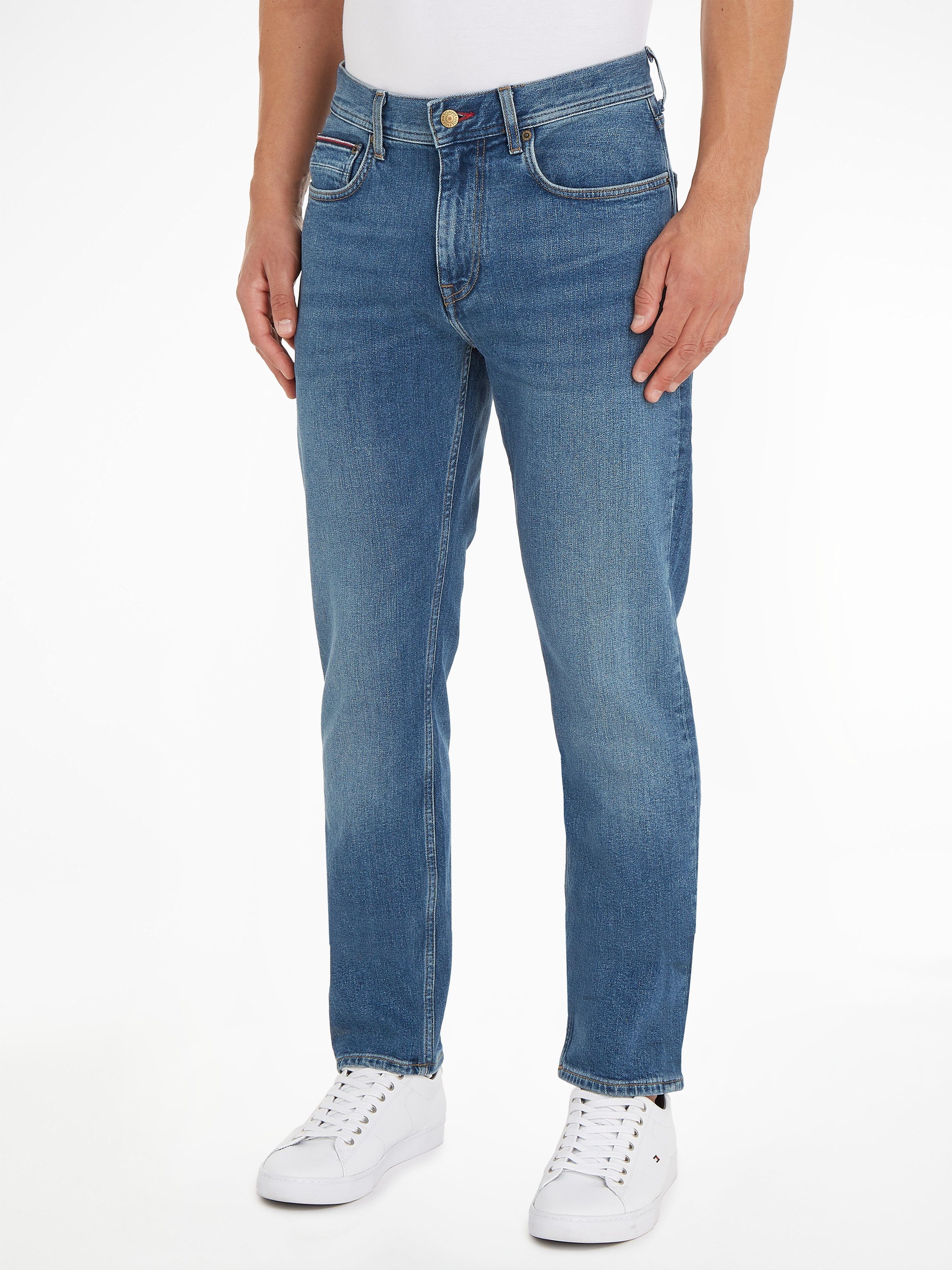 Tommy Hilfiger Straight-Jeans Denton aus Baumwoll-Denim mit Stretch