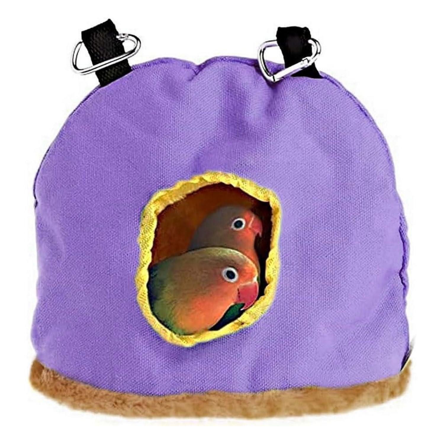 LuxusKollektion Vogelhaus Vogelhaus Plüsch Lila