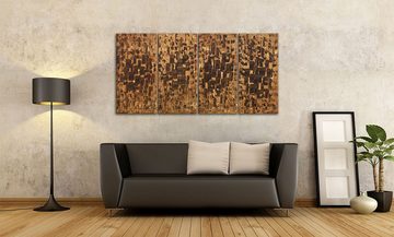 WandbilderXXL Gemälde Desert Cubes 160 x 80 cm, Abstraktes Gemälde, handgemaltes Unikat