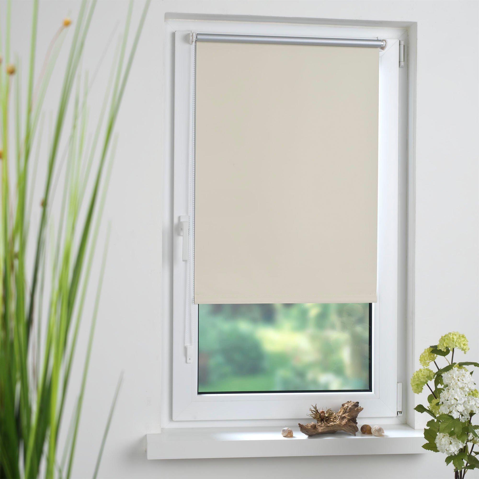 Verdunklungsrollo uni, HOMBERA, verdunkelnd, ohne Bohren oder Schrauben, fr günstig online kaufen