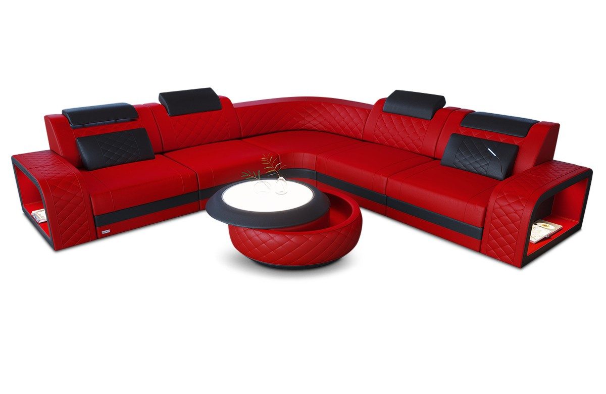 Sofa Dreams Ecksofa Leder Couch Sofa günstig online kaufen