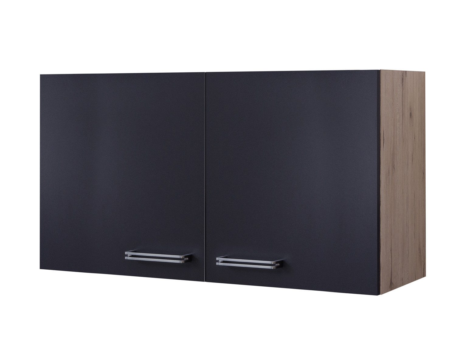 FlexWell Hängeschrank Hängeschrank Küche 100 cm breit Anthrazit