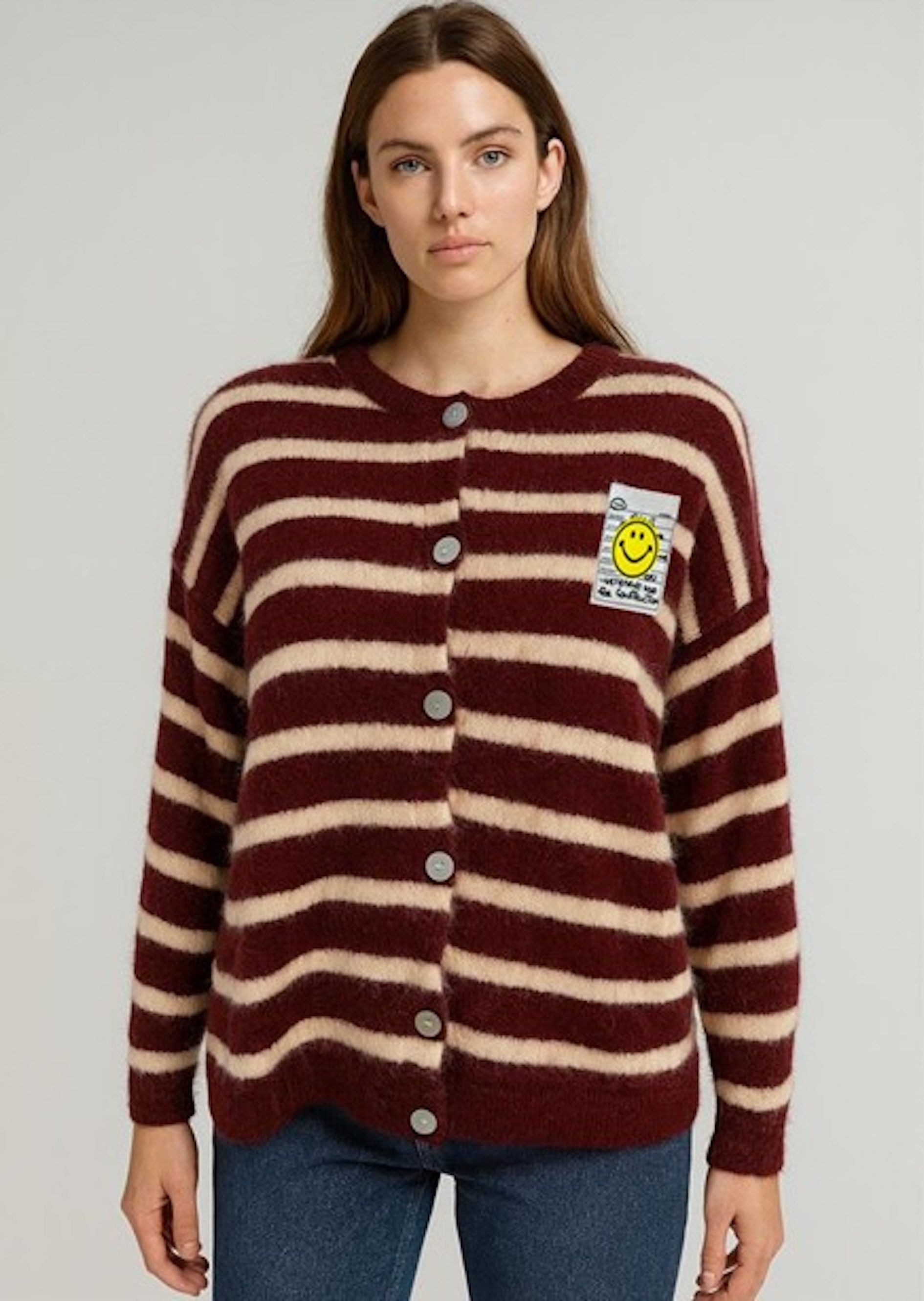 Worldclassca Cardigan WORLDCLASSCA Strickjacke mit Knopf Strickpullover Ges günstig online kaufen