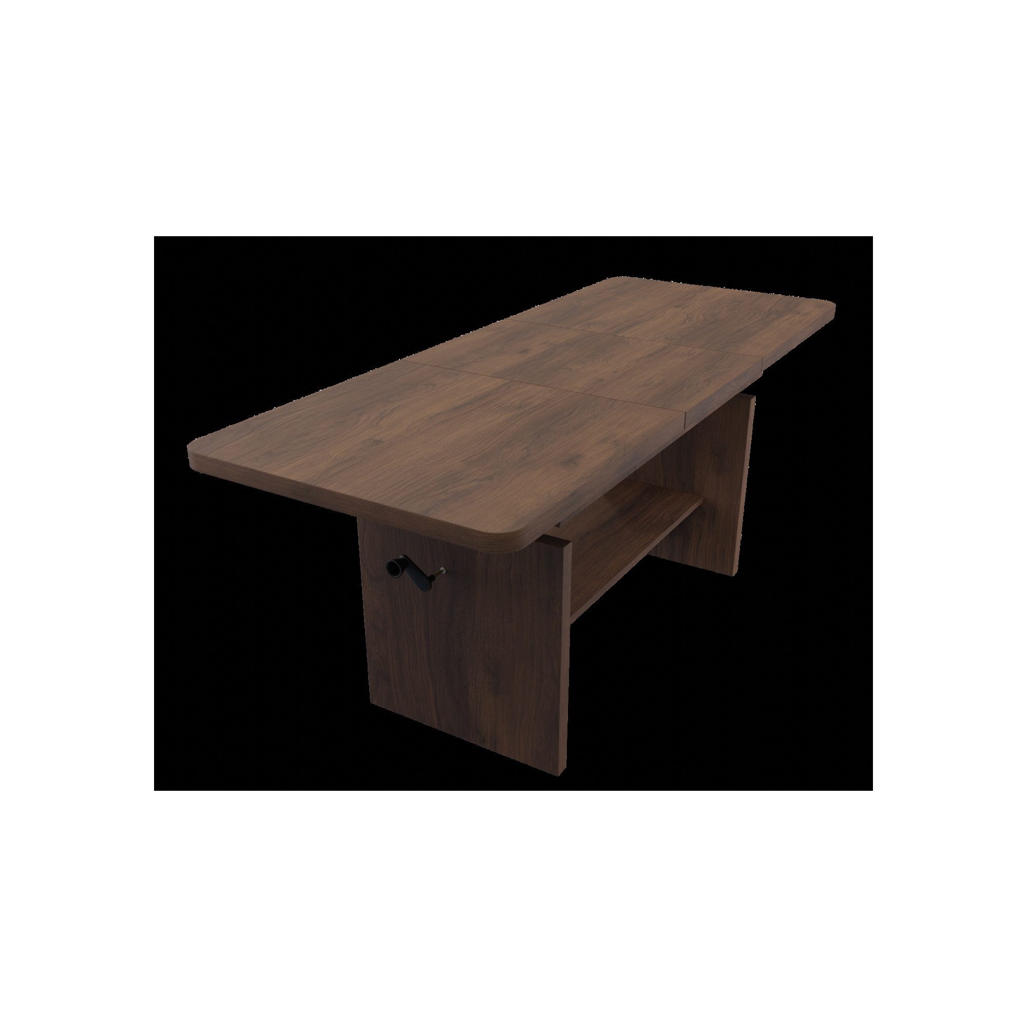 Raumhirsch Furniture Couchtisch Wohnzimmertisch, Sofatisch, Tisch, Kaffeetisch (Maße: 116–156 x 62 x 59–70 cm (ausziehbar und höhenverstellbar), viele Farbvarianten), 2-in-1 Funktion, zusätzlicher Ablageboden, ideal für kleine Wohnräume