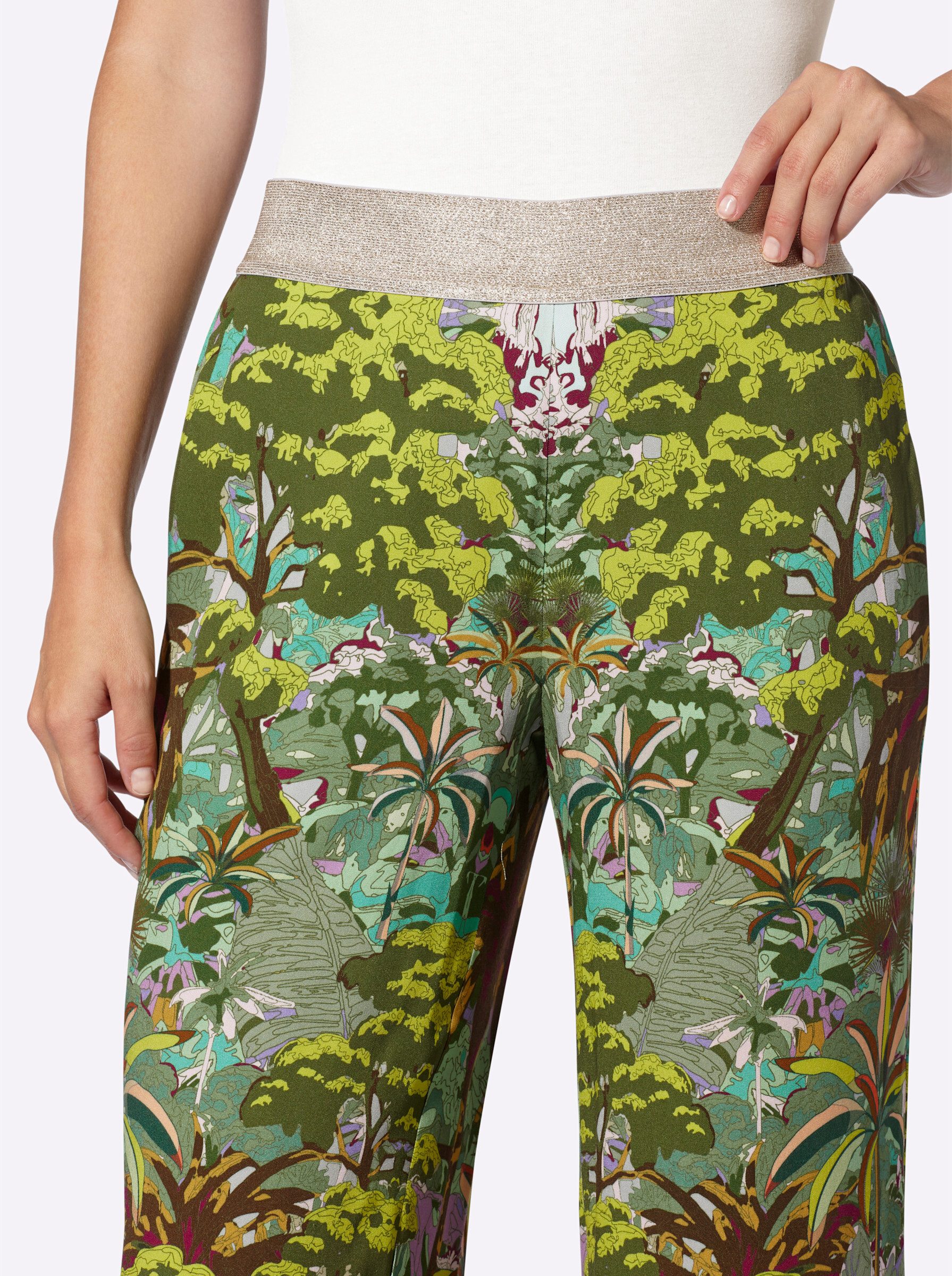 heine Jerseyhose Druckhose normal