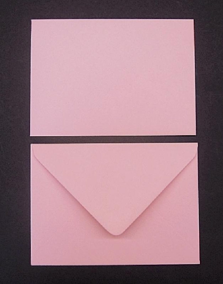 Blanke Briefhüllen Briefumschlag Конверти 125x175mm (DIN B6) 100g/qm gummiert VE=100 Stück rosa.