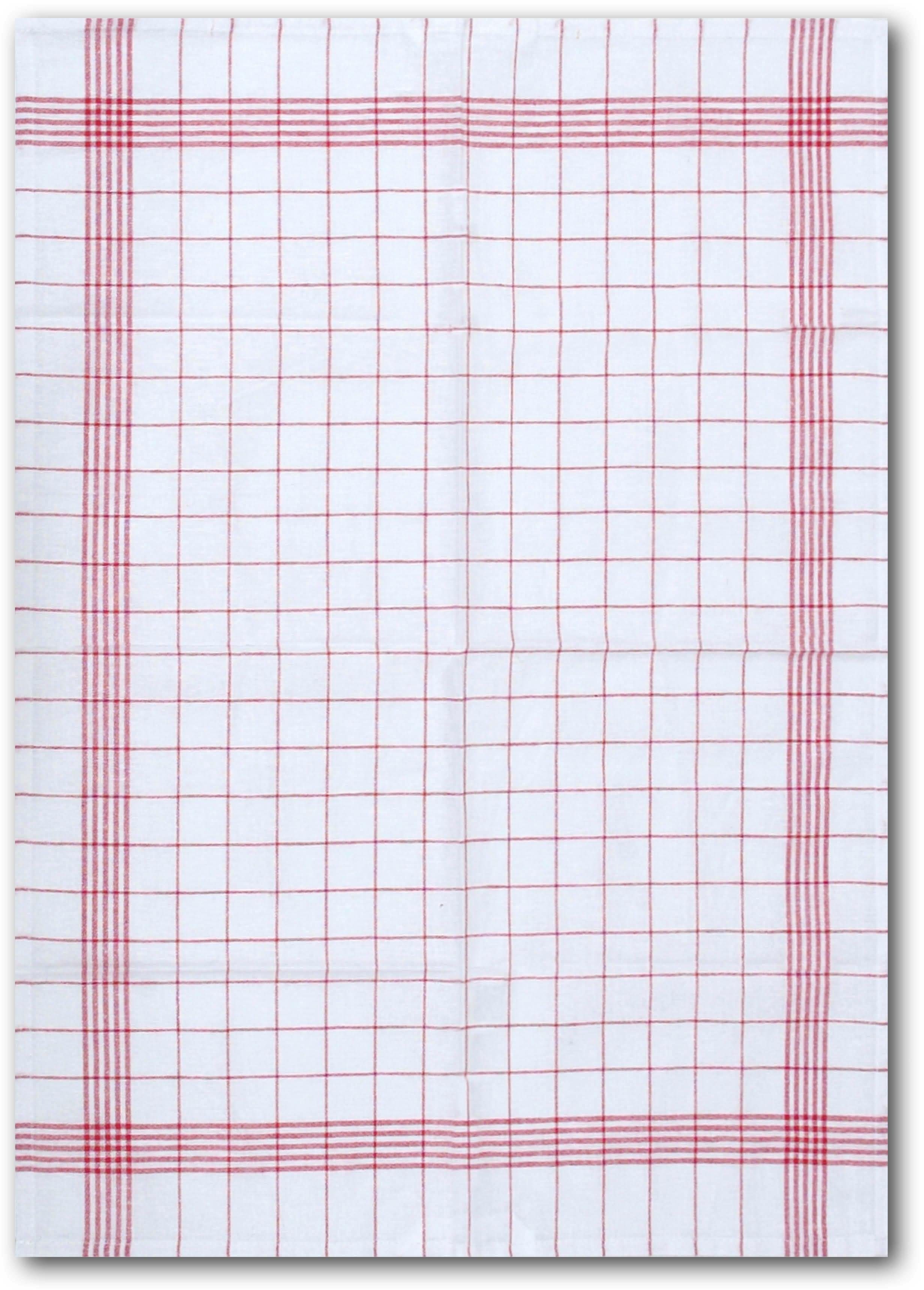 Dyckhoff Geschirrtuch KARO / Halbleinen - 50x70 cm, (Set, 10-tlg) – Bild 4 von 5