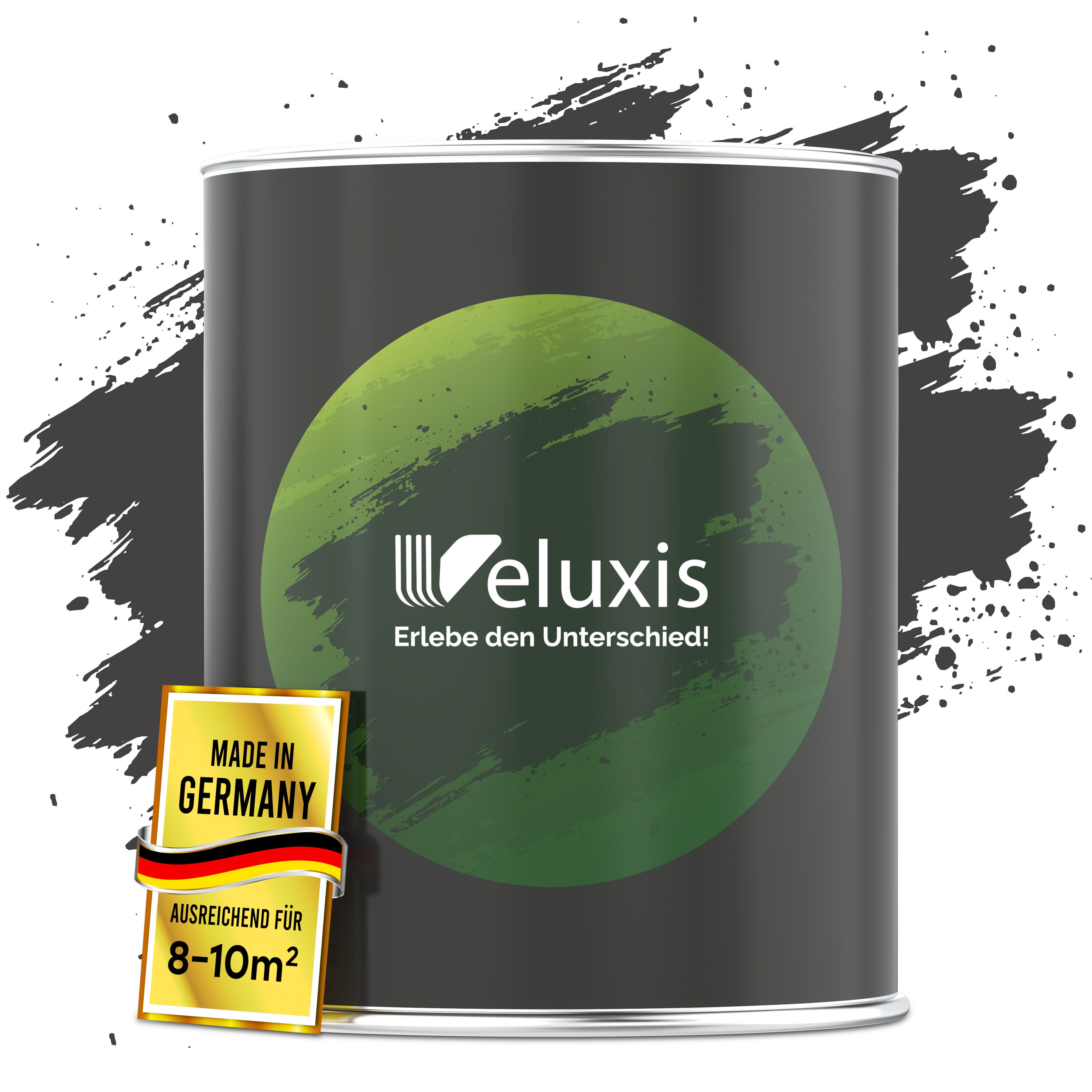 Veluxis Wandfarbe Veluxis® Edle Wandfarbe, für den Innenraum - Deckkraft-Klasse 1, Streifenfrei & tropfarm