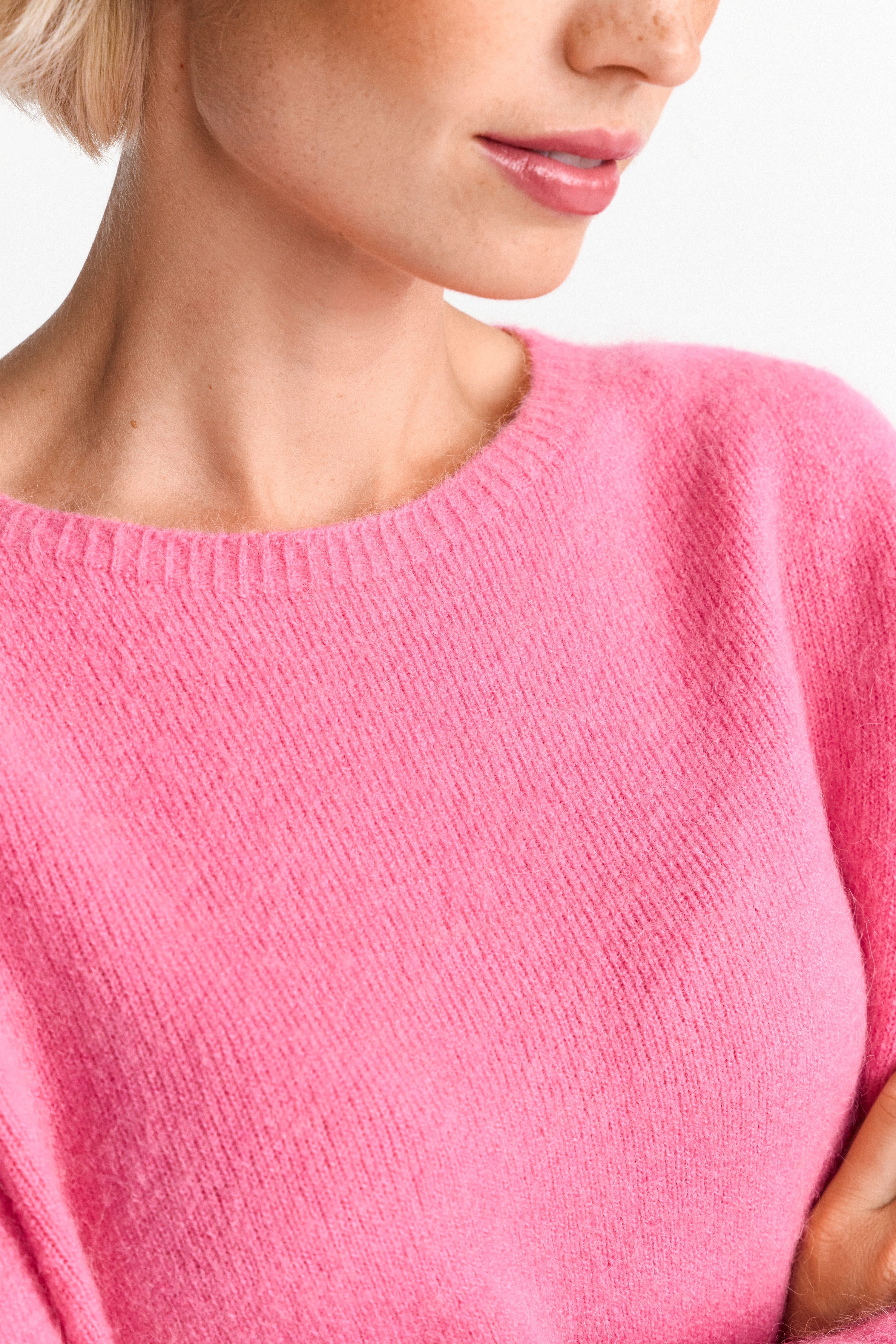 RICHROYAL Rundhalspullover in flauschiger Qualität günstig online kaufen