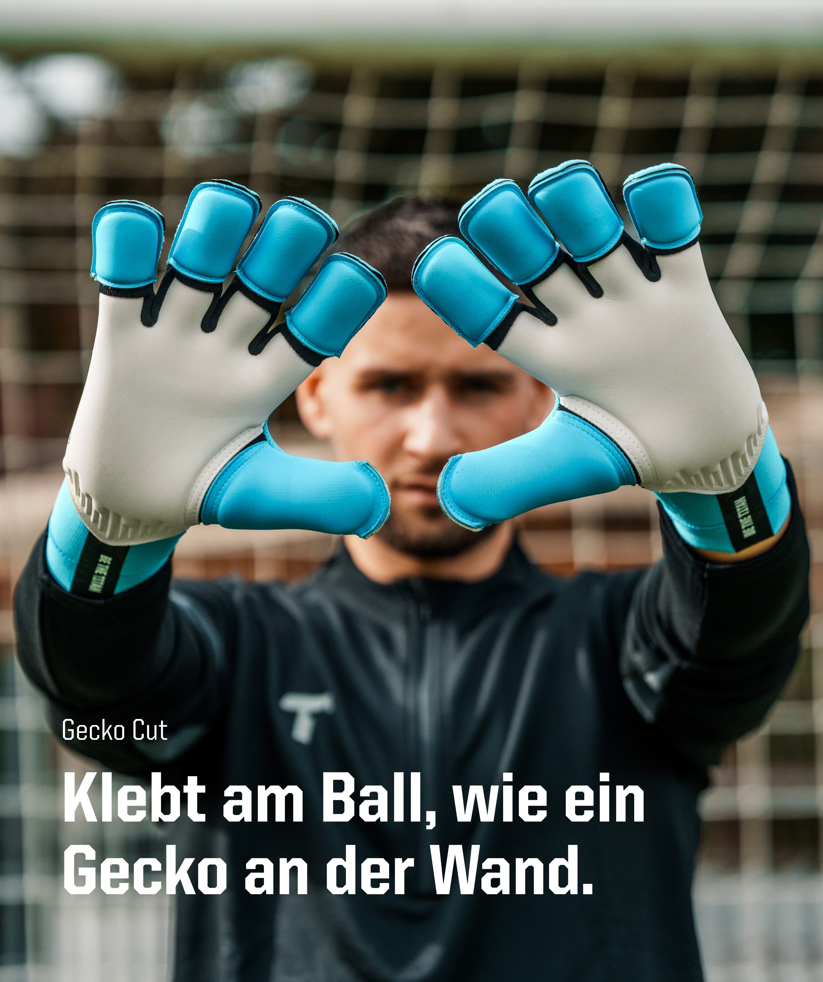 T1TAN Torwarthandschuhe Erwachsene, REBEL Sky Blue, Größe 6-11