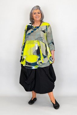 déjà vu Fashion Tunikashirt Giesele Oberteil in A-Form aus Viskose in neon gelb (1-tlg)
