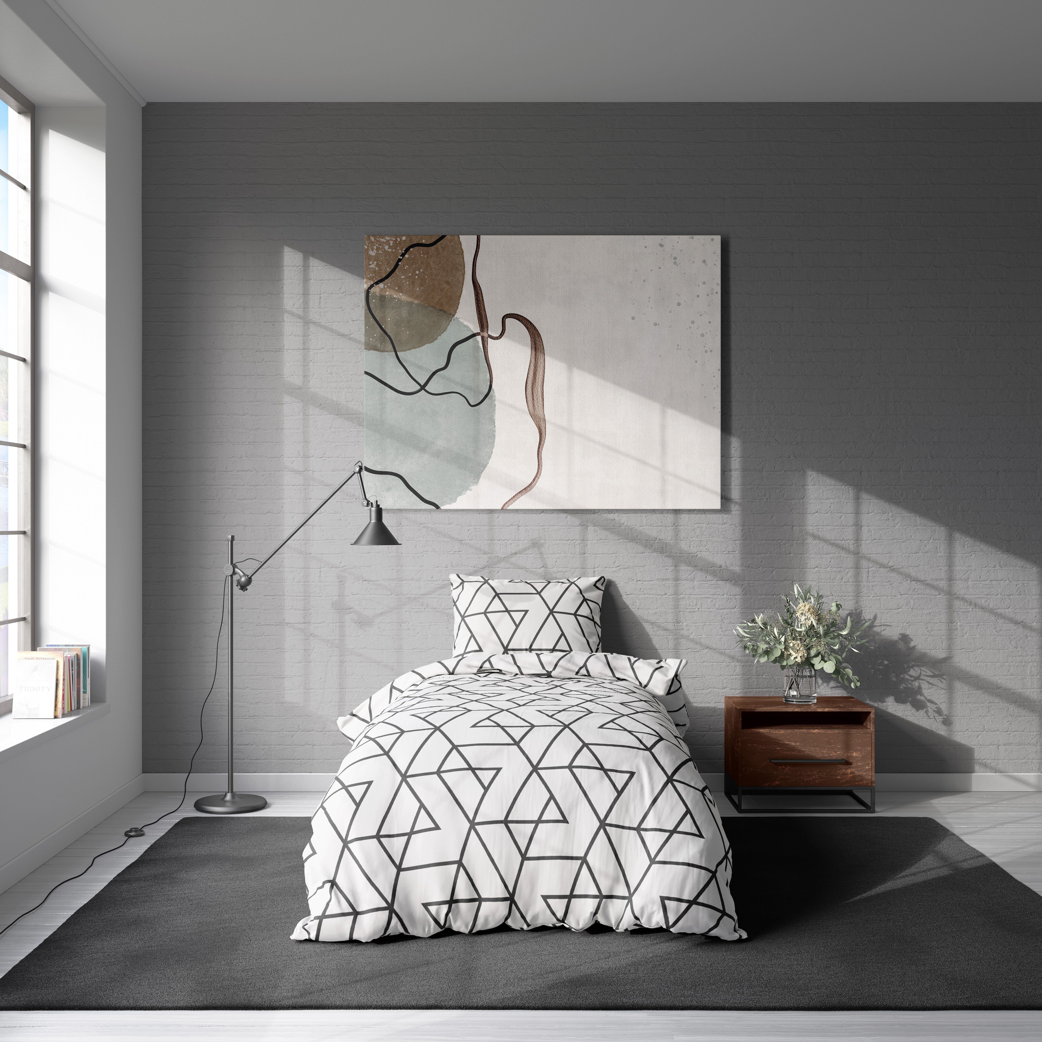 One Home Bettwäsche Geometrisch, Mikrofaser, 2 günstig online kaufen