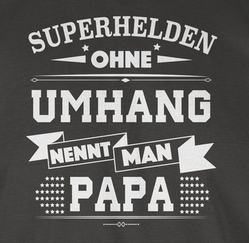 Shirtracer T-Shirt Superhelden ohne Umhang Papa Vatertag Geschenk für Papa