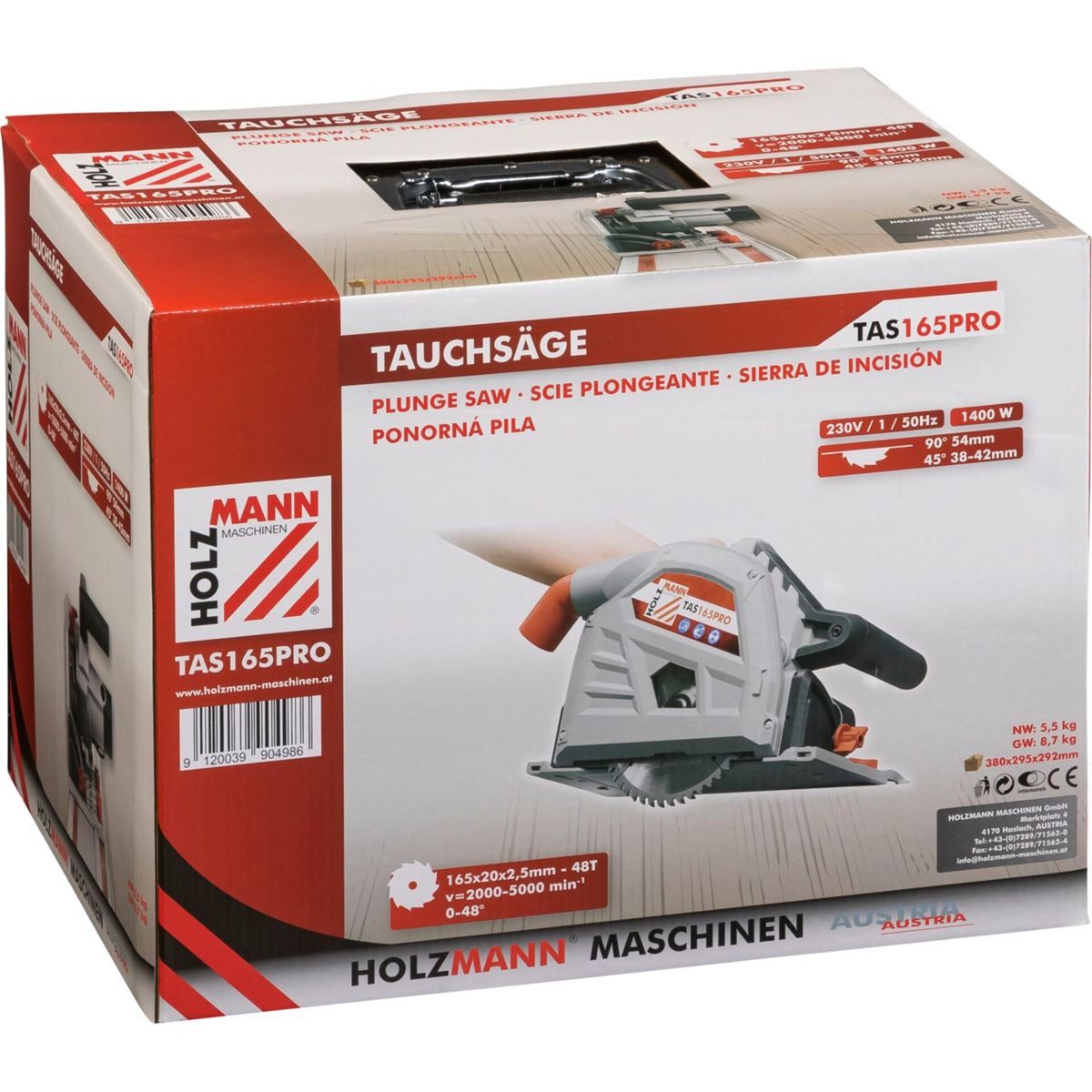 Holzmann Akku-Stichsäge Holzmann TAS165PRO Handkreissäge