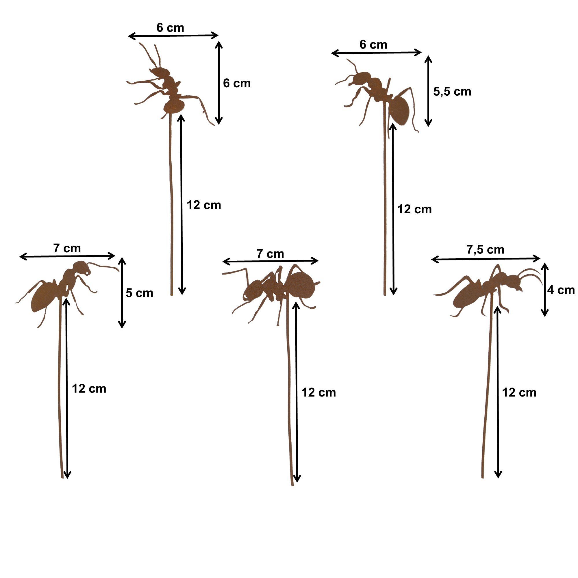 UNUS GARDEN Gartenstecker Stecker Rost mit günstig online kaufen
