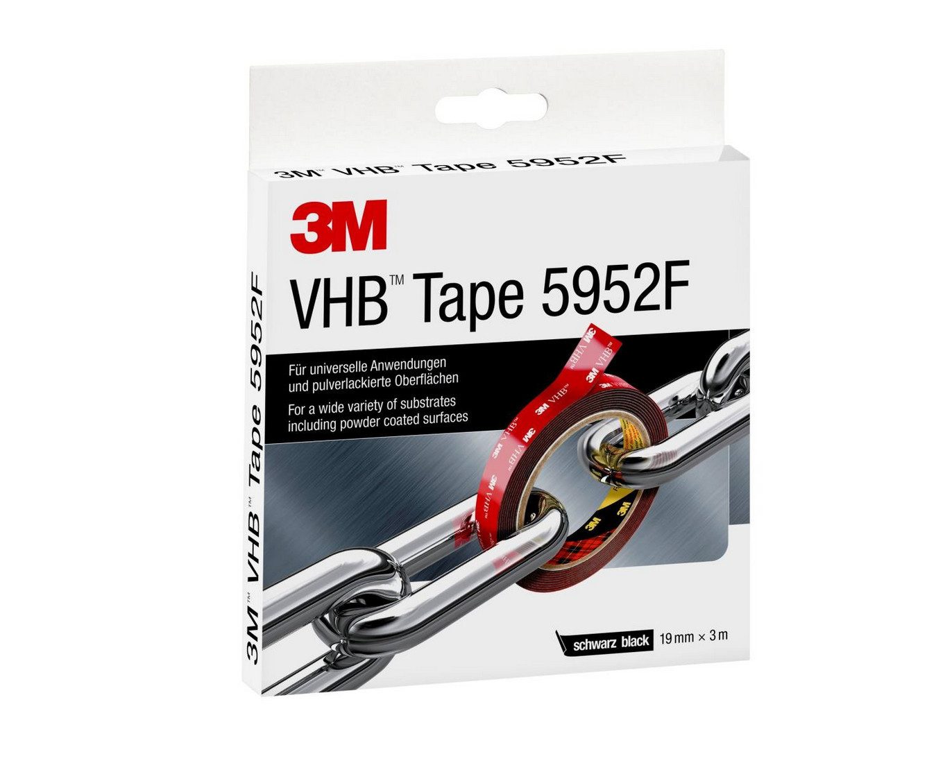 Doppelklebeband 3M-5952F-19 Klebeband VHB TAPE doppelseitig STARK schwarz