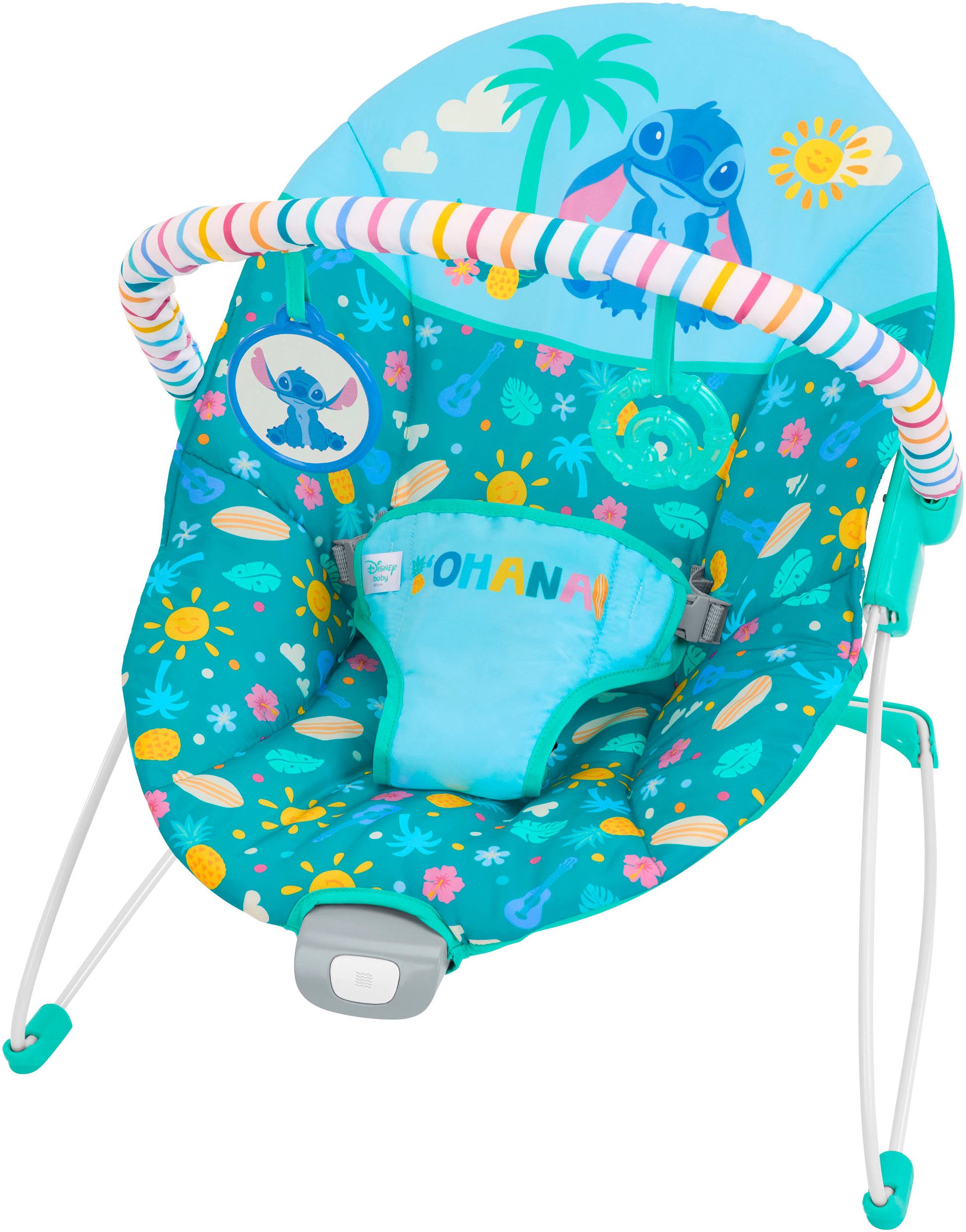 Bright Starts Babywippe Stitch Ohana Paradise Vibrating Bouncer