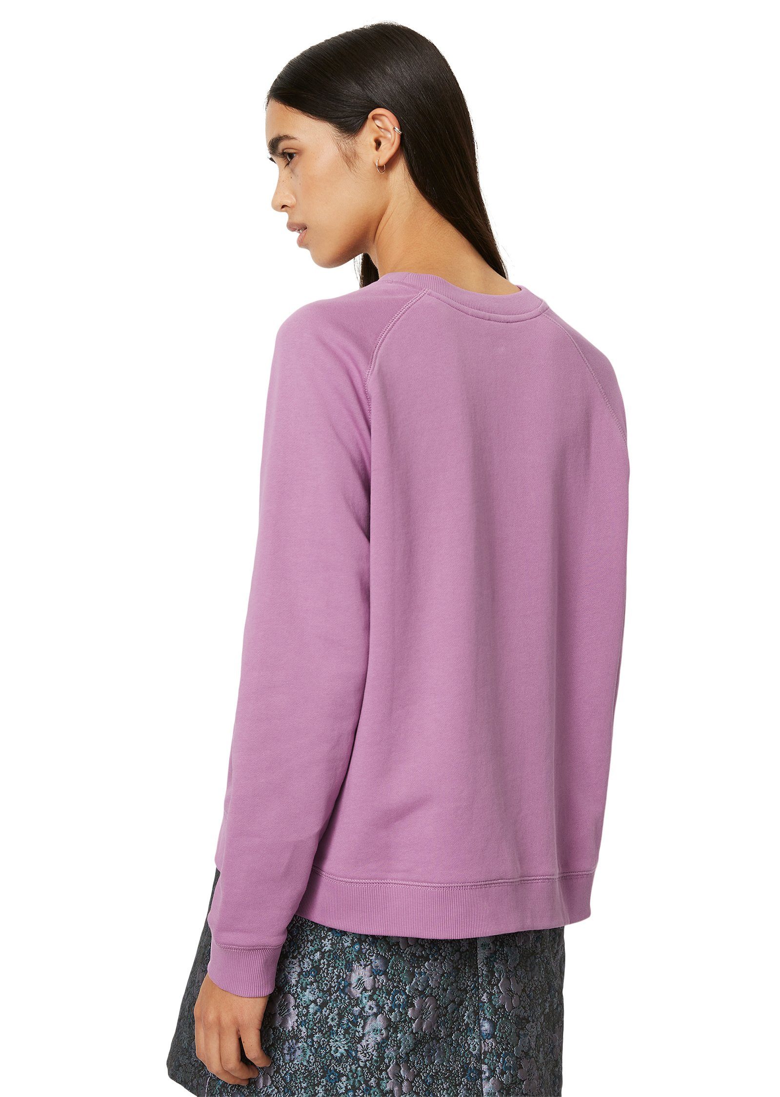 Marc O'Polo DENIM Sweatshirt lila Cotton Organic aus