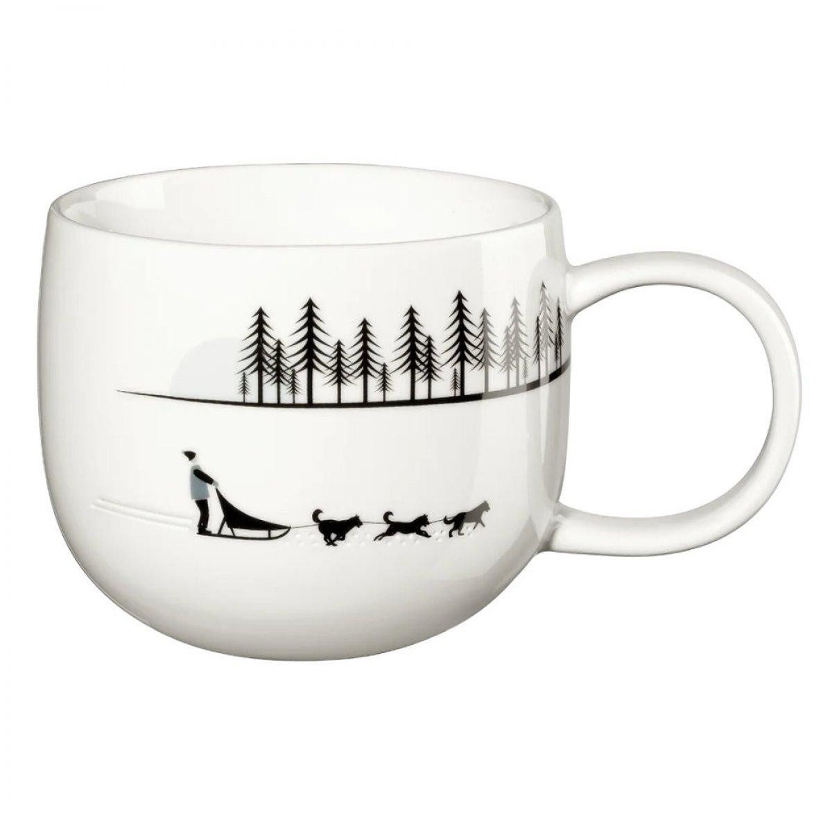 ASA SELECTION Geschirr Asa Henkelbecher Joy Schneespuren Schlittenhunde (40 günstig online kaufen