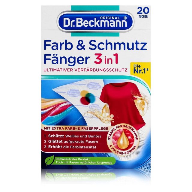 Dr. Beckmann Dr. Beckmann Farb & Schmutz Fänger mit Farbfang-Molekülen 20 Tücher (1 Reinigungstücher