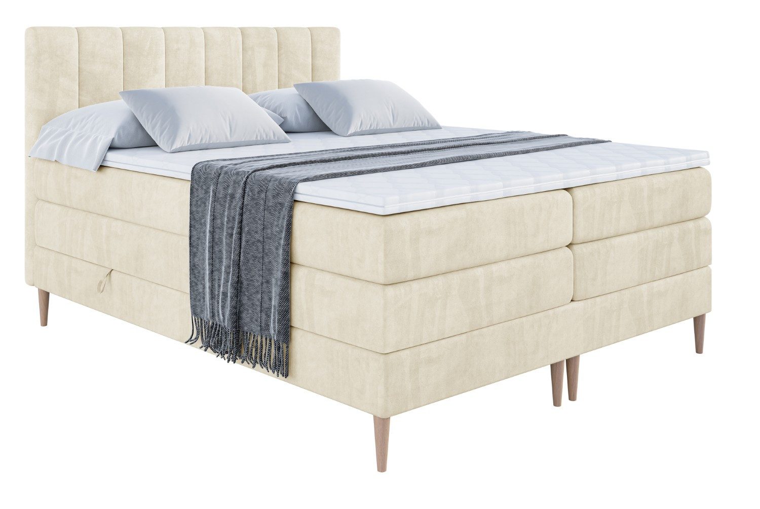 ALTDECOR Boxspringbett OTTA-F KING (Multipocket-Matratze H4, günstig online kaufen