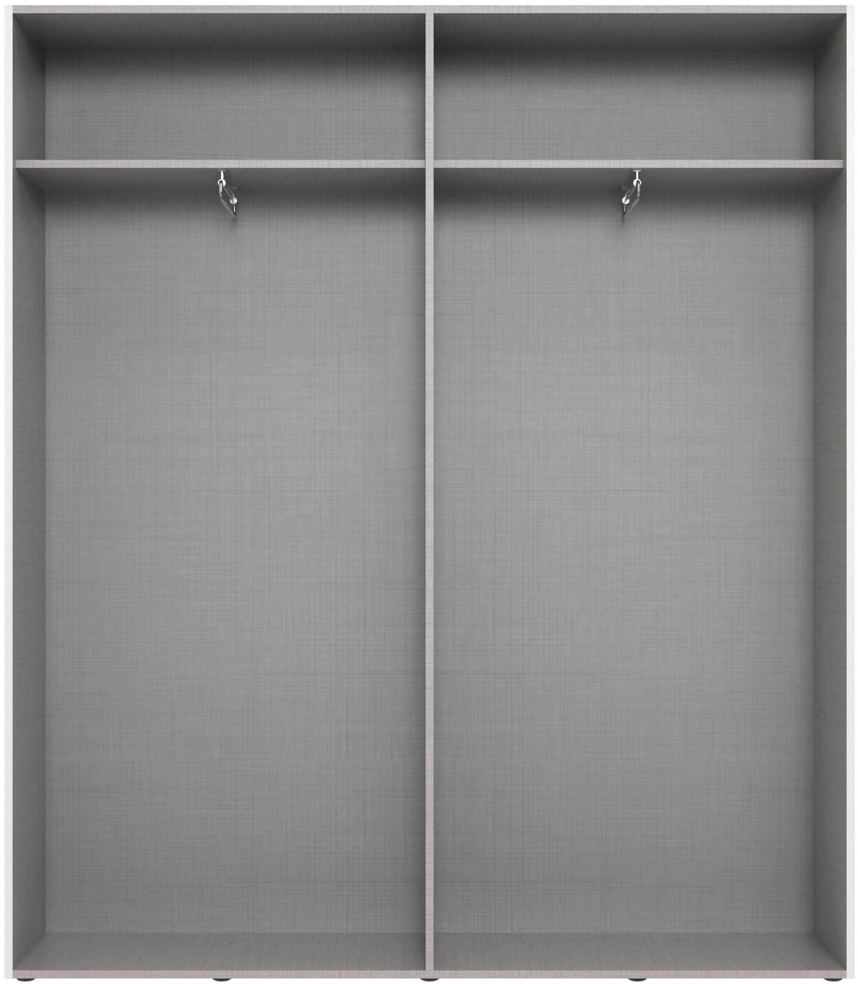 Wimex Kleiderschrank Mugano,in 3 Breiten, 2 Tiefen, viele Farben, Made in Germany (in Basic oder Premium Ausstattung) mit kurzen Griffen aus Metall