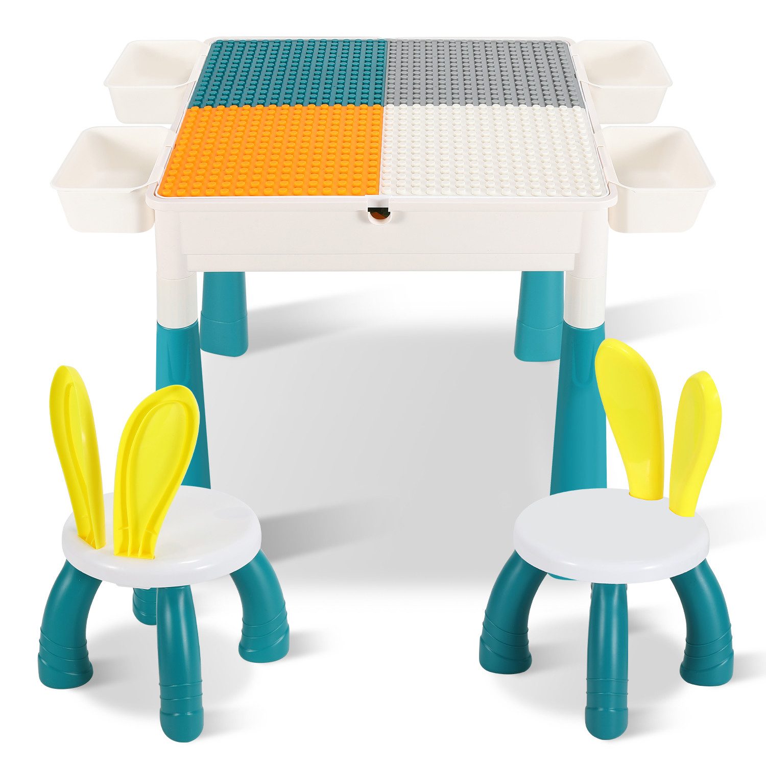 Clanmacy Kindersitzgruppe Kindertisch Aktivitätstisch Multifunktionaler Set günstig online kaufen