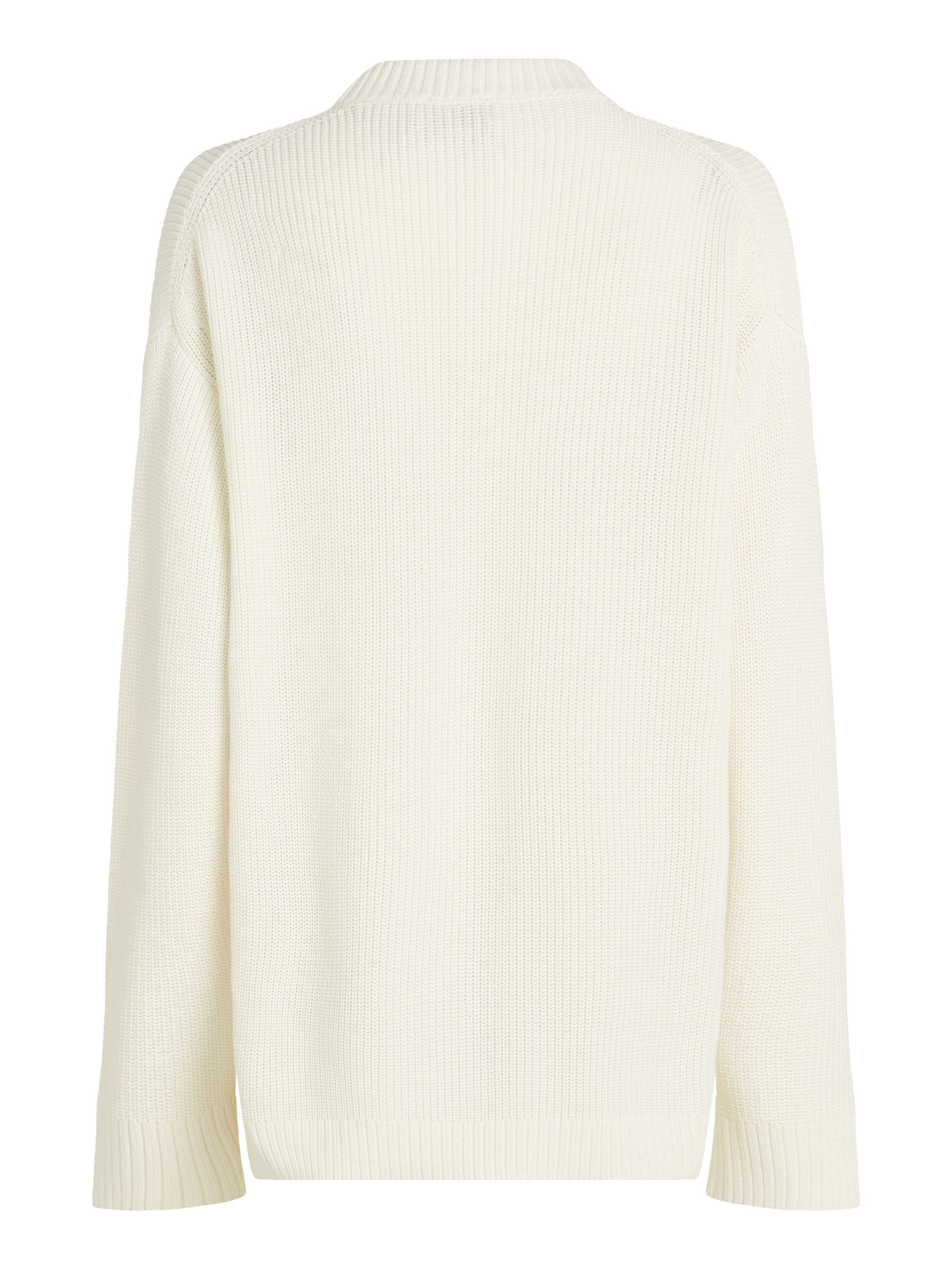 Calvin Klein Jeans Strickpullover CK INTARSIA HIGH NECK SWEATER mit Logosti günstig online kaufen