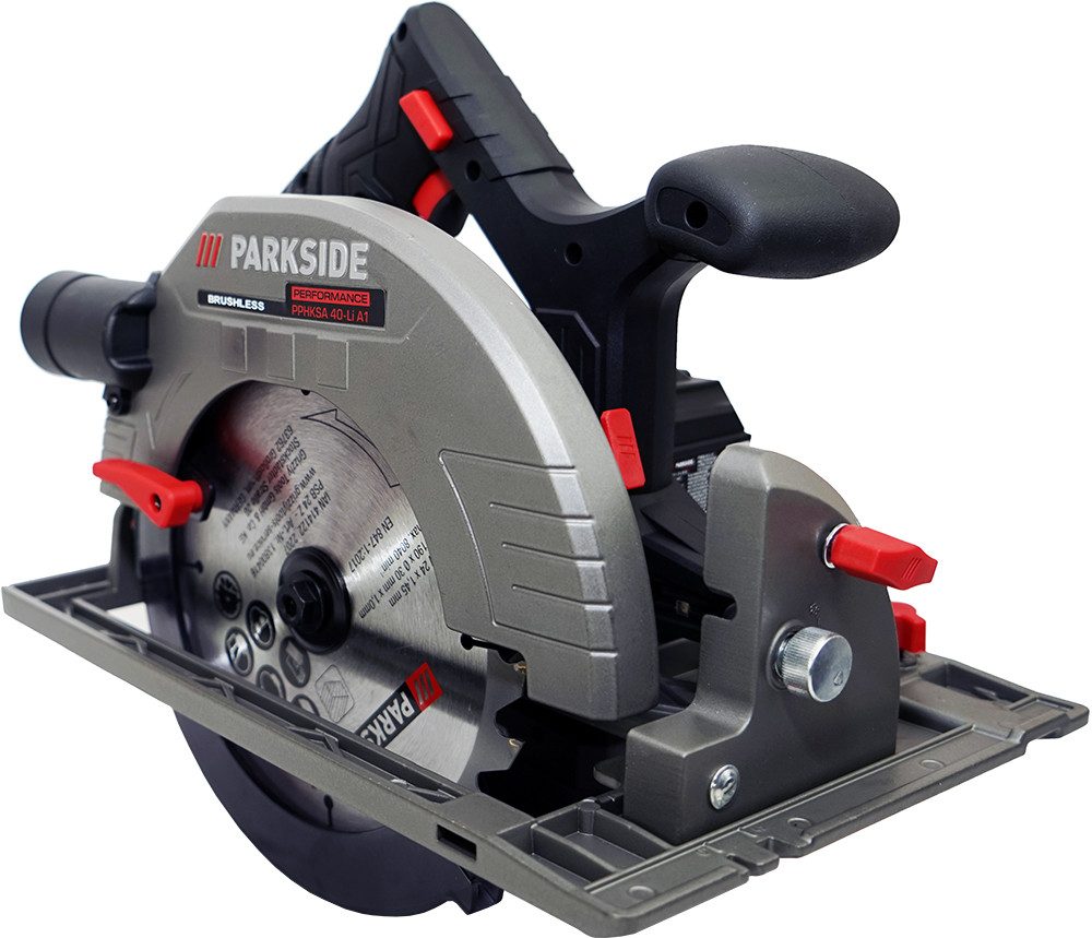 PARKSIDE PERFORMANCE® Akku-Handkreissäge 40 V PPHKSA 40-Li A1 ohne Akku und Ladegerät, Bürstenloser Motor (Brushless Motor)