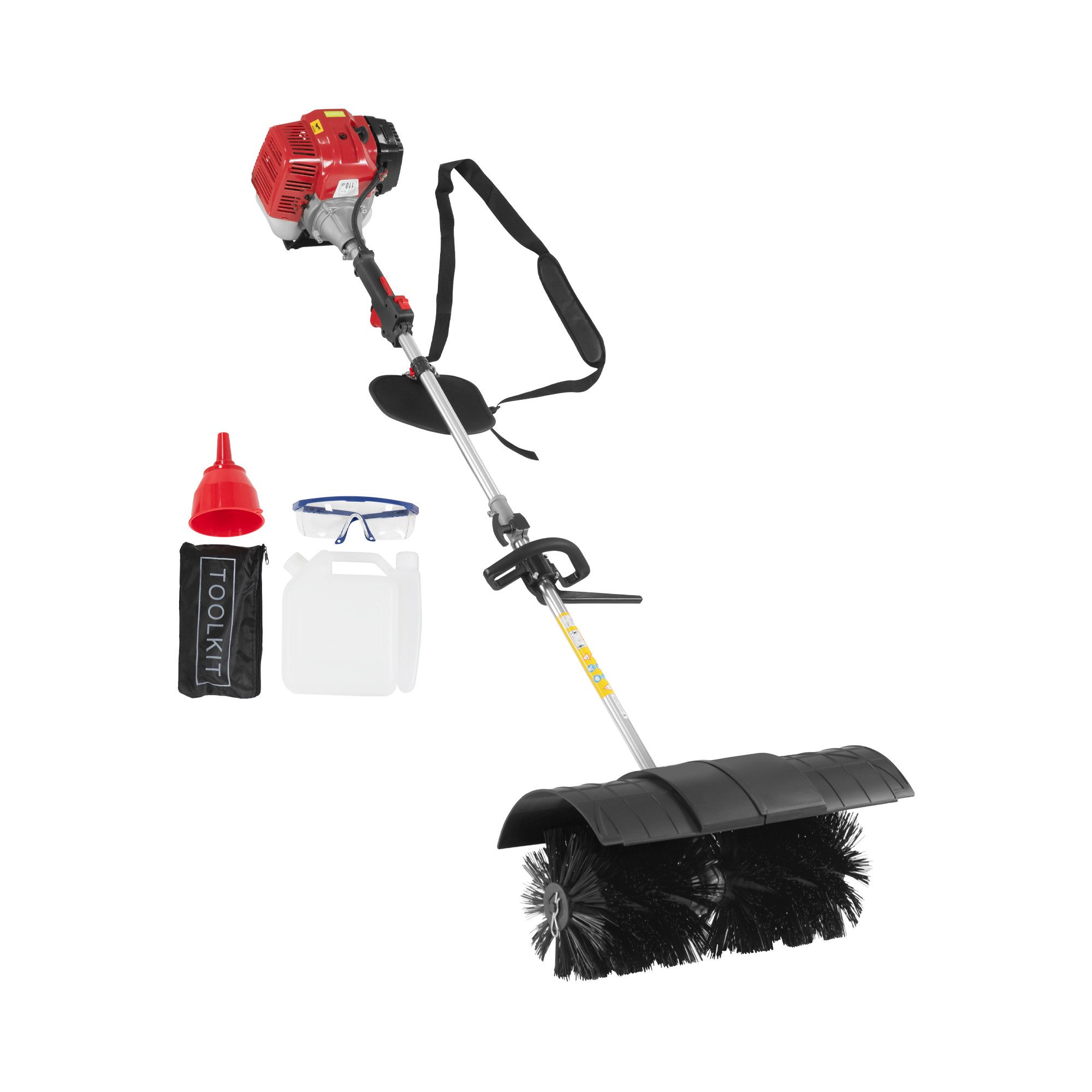 Ulsonix Benzin-Kehrmaschine Motorbesen Benzin-Kehrmaschine Benzin-Besen 52 ccm 1,4 kW 54 cm Bürste