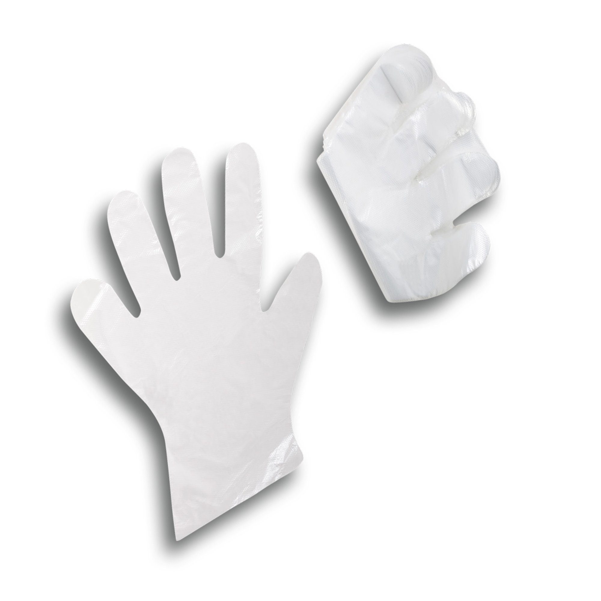 TronicXL Einweghandschuhe 5000 x Einweg Handschuh Poly Handschuhe gehämmert kurz transparent