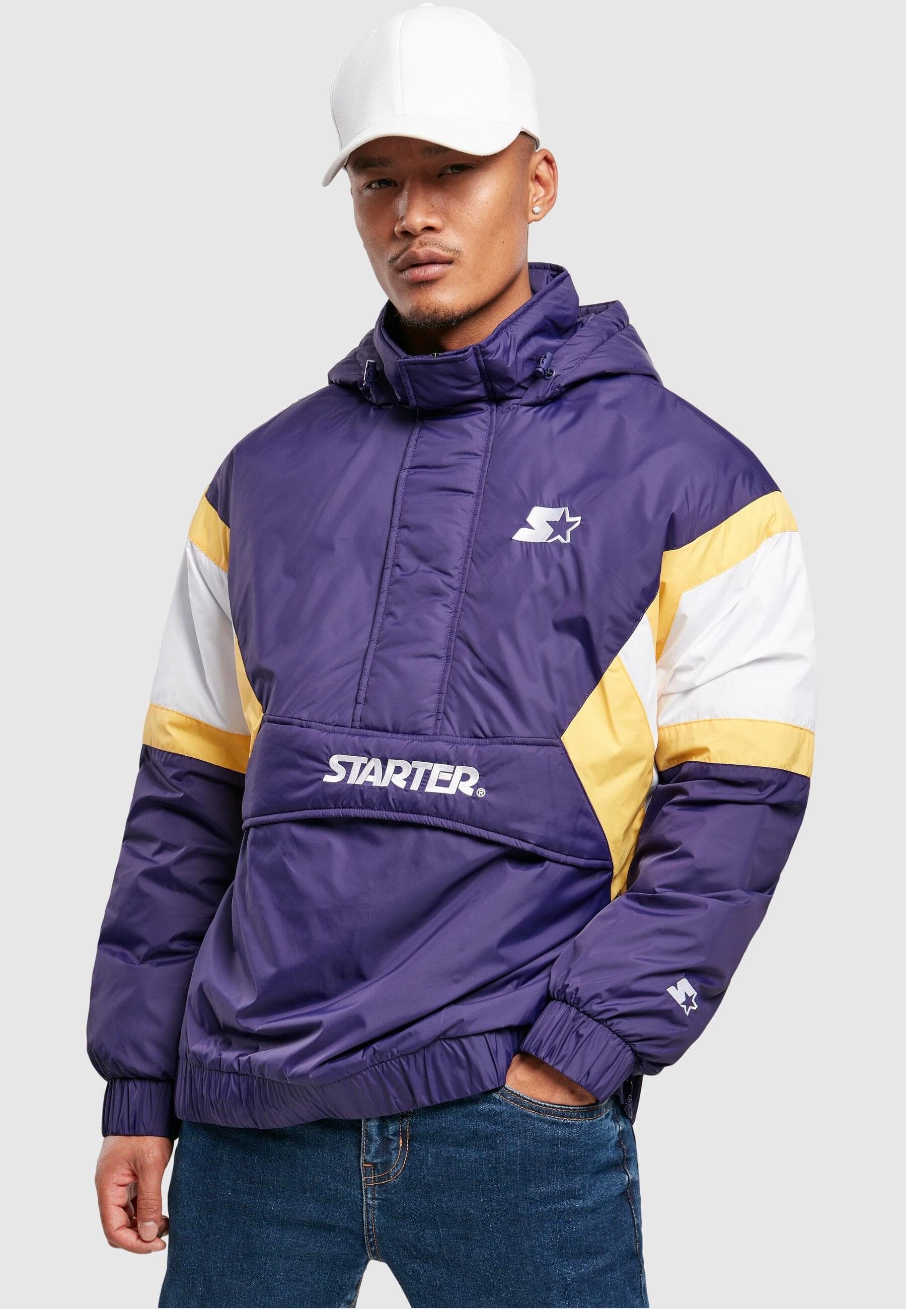 Jacket Retro Block (1-St) Zip Color Starter Starter purple/white/yellow Outdoorjacke Herren Half