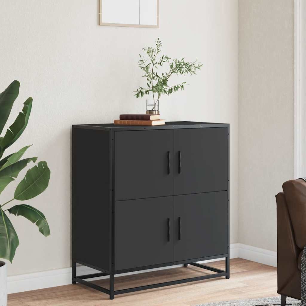 vidaXL Sideboard Sideboard Schwarz 68x35x76 cm günstig online kaufen