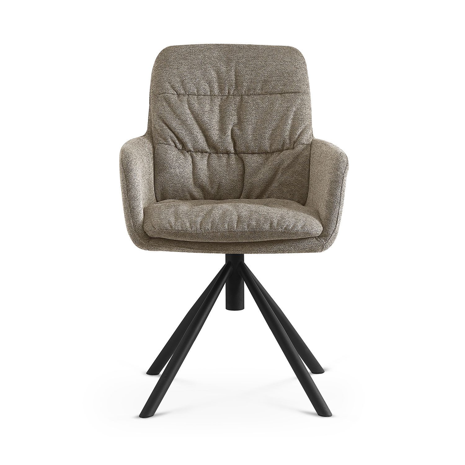 B&D home Polsterstuhl CAZAR (1 St), drehbar, gepolstert, Steppung, Armlehnen