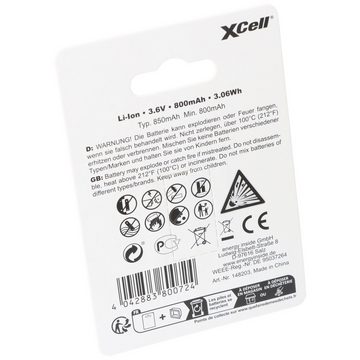 XCell XCell Pro 16340 Li-Ion Akku CR123A geschützter Li-Ion Akku, mit USB-C Akku 850 mAh (3,6 V)