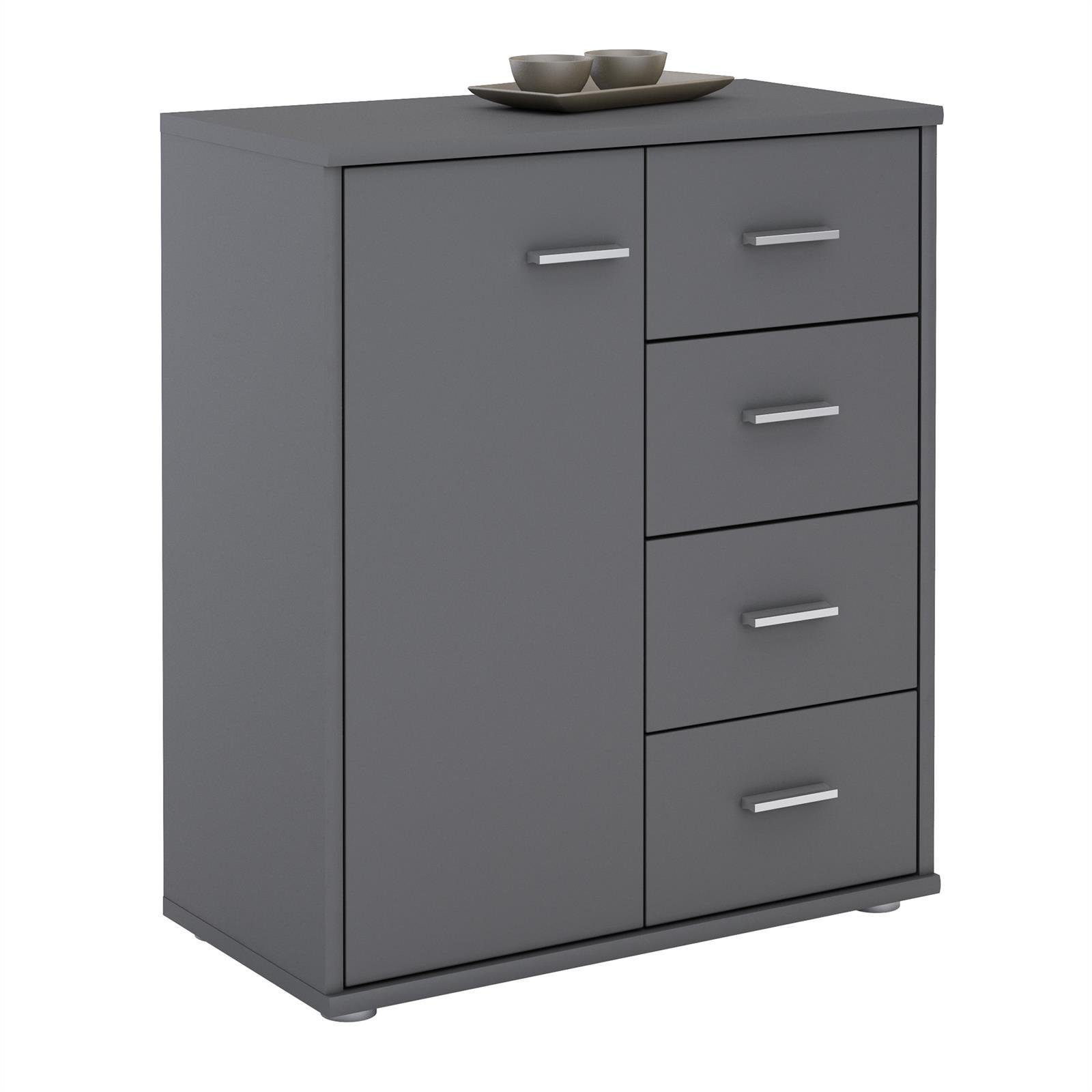 CARO-Möbel Highboard TIRANO, Kommode Highboard Mehrzweckschrank günstig online kaufen
