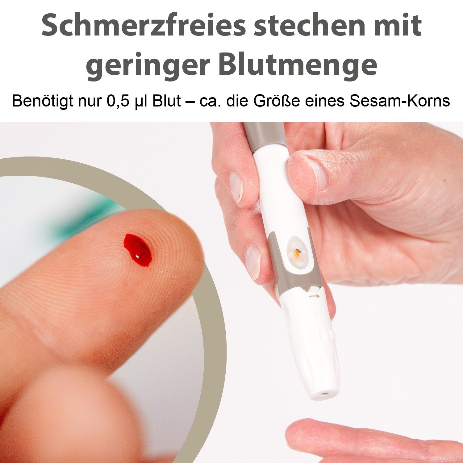 GlucoCheck Blutzucker-Teststreifen GlucoCheck GOLD, 25-tlg., Goldbeschichteten Elektrode