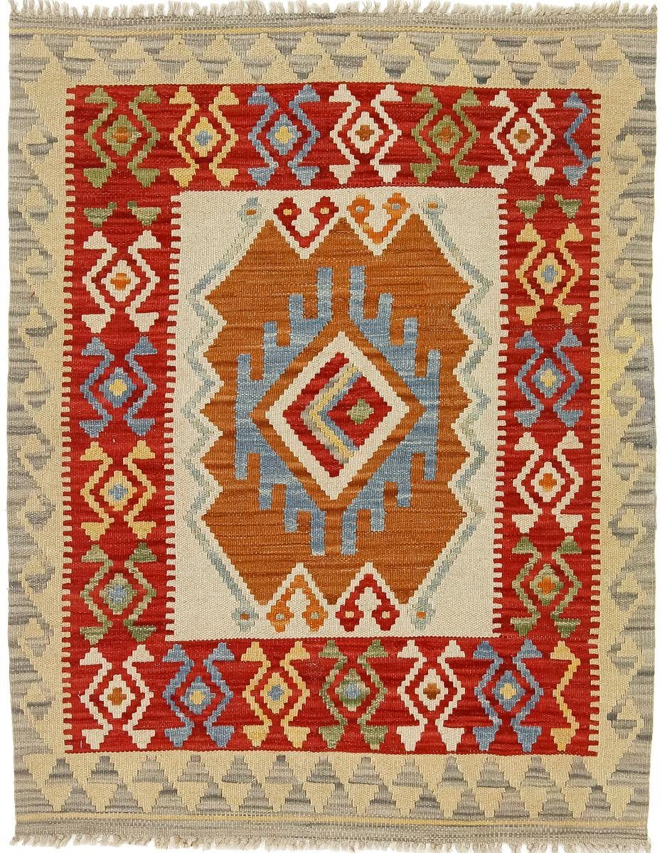 Orientteppich Kelim Afghan 87x110 Handgewebter Orientteppich, Nain Trading, rechteckig, Höhe: 3 mm
