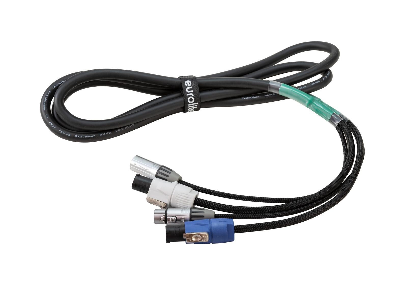 Thumbnail - EUROLITE EUROLITE Kombikabel DMX P-Con/5 Pin XLR 3m Lampen-Verbindungskabel, (300 cm)