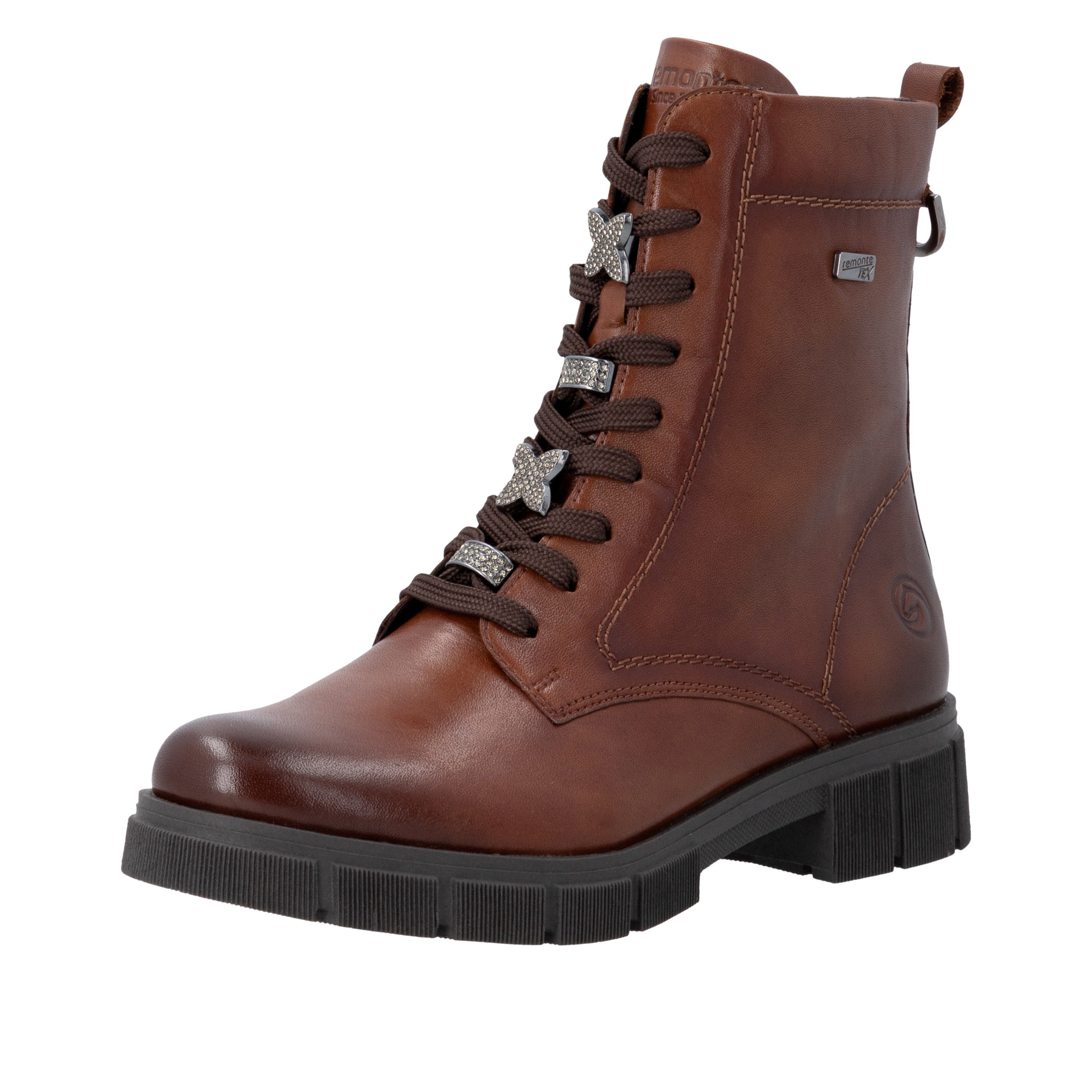 Remonte Schnürstiefelette Schnürboots, Blockabsatz, mit wasserabweisender TEX-Membran