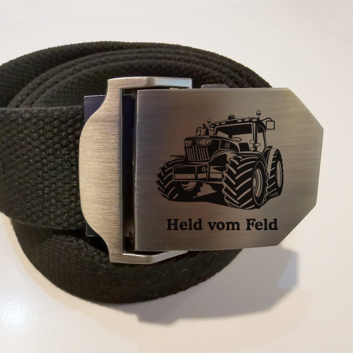 Lasernauten Stoffgürtel Landwirt Gürtel Workwear Koppelschloss mit Gravur T günstig online kaufen