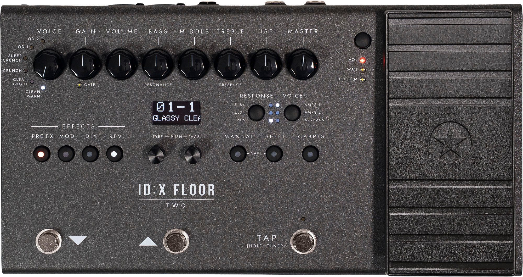 Blackstar ID:X Floor Two Gitarren-Multieffektgerät Verstärker (Anzahl Kanäle: 1, Integriertes Expression-Pedal)