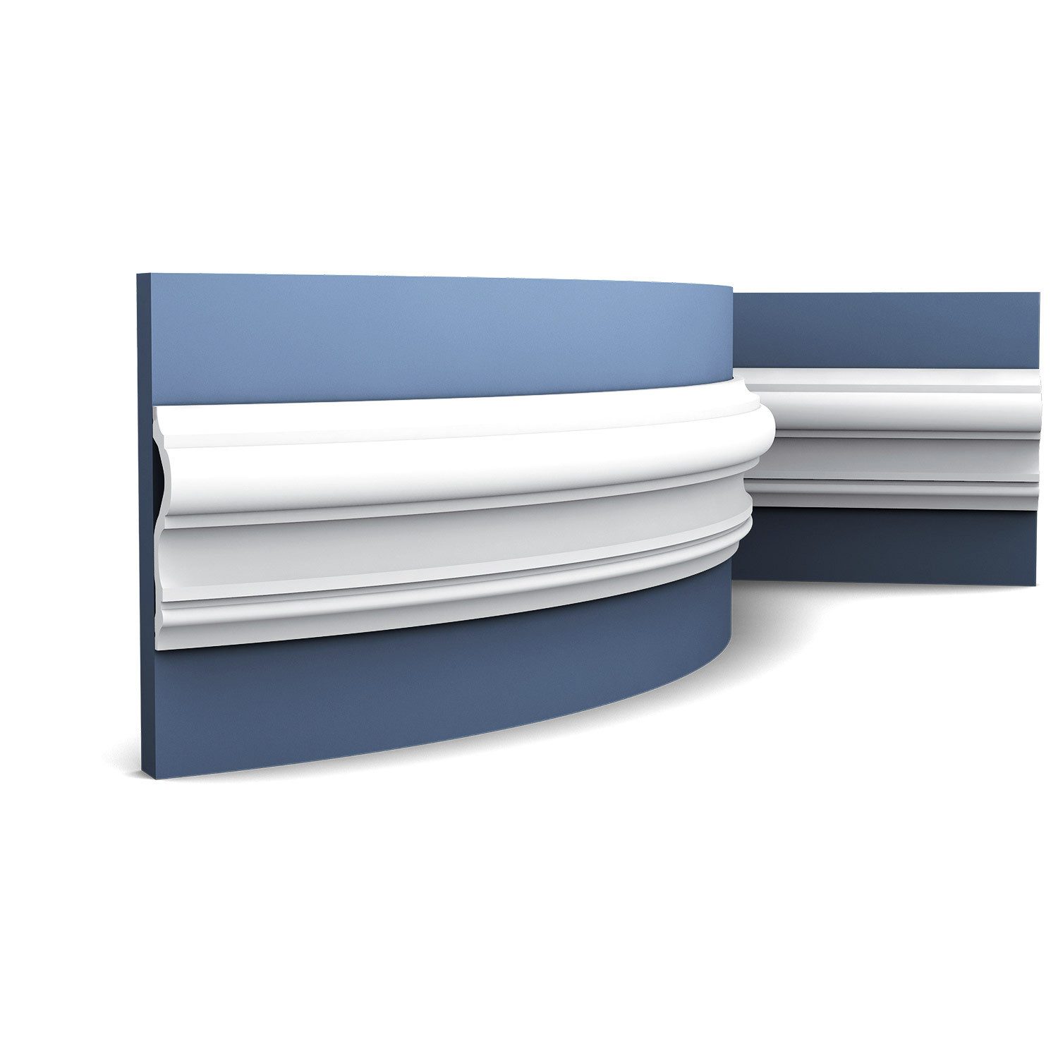 Orac Decor Flexprofil P8050F flexible Wandleiste Friesleiste Stuck Leiste Profil 2 m (Profilleiste, 1-St., Flexible Wandleiste, Stuckleiste, Zierleiste, 2 m), Profilleiste