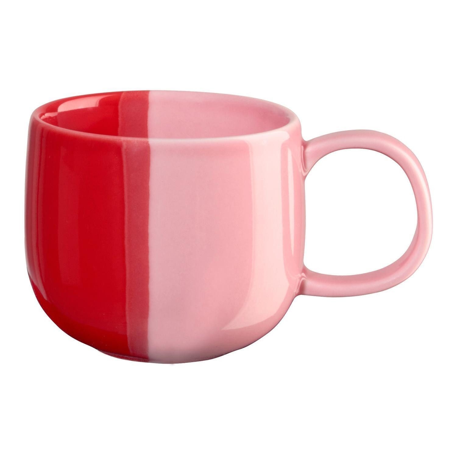 ASA SELECTION Espressotasse JOY, 90 ml, Rot, Rosa, 1-tlg., Porzellan, spülmaschinengeeignet