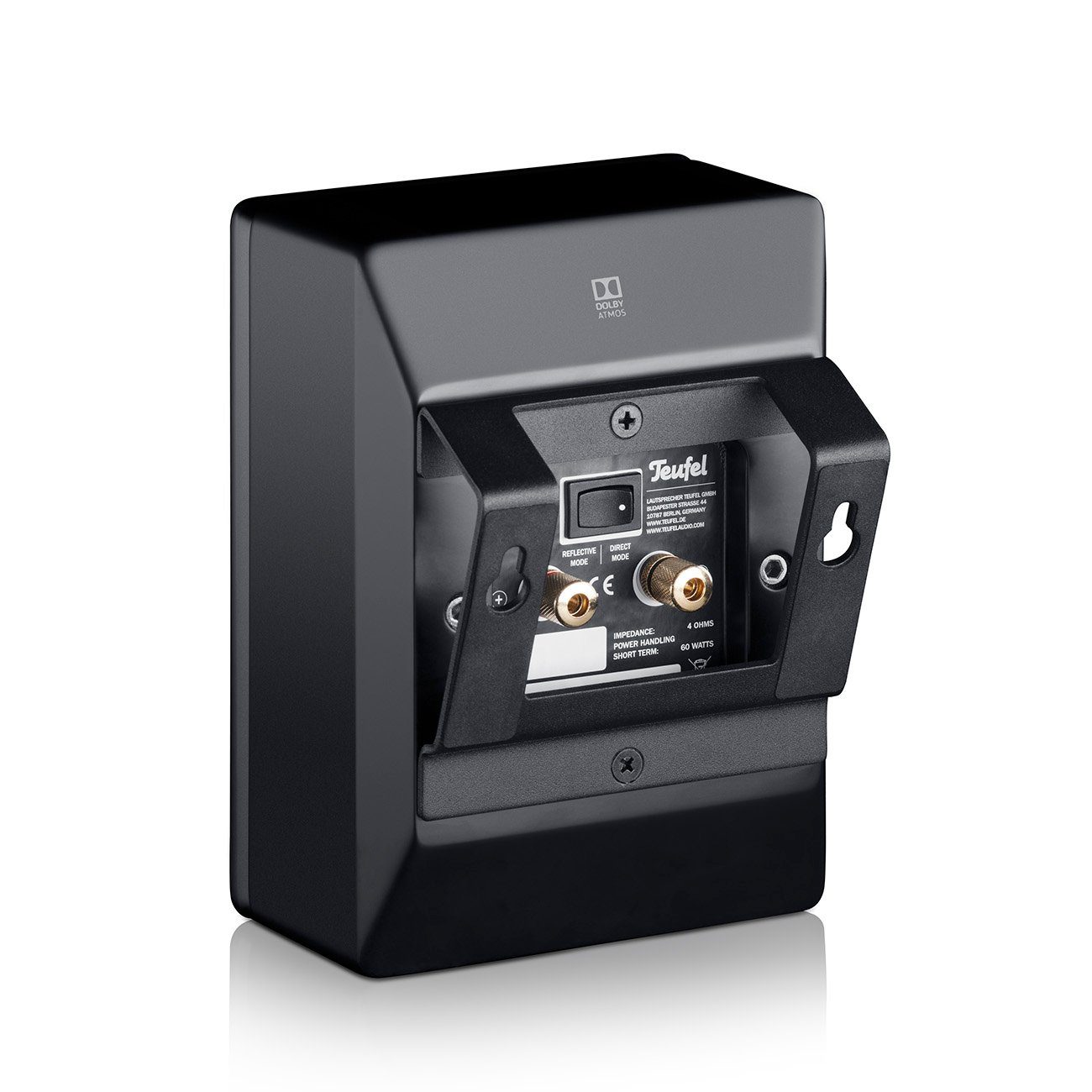 Teufel Reflekt Lautsprecher (Anschlussklemmen- Schraubklemmen, Direkt auf Stand- oder Regallautsprecher positionierbar)