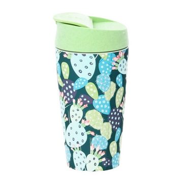 chic mic GmbH Becher Bioloco plant deluxe cup 420 ml cactus Kaktus grün, PLA (Kunststoff aus Pflanzenzucker)