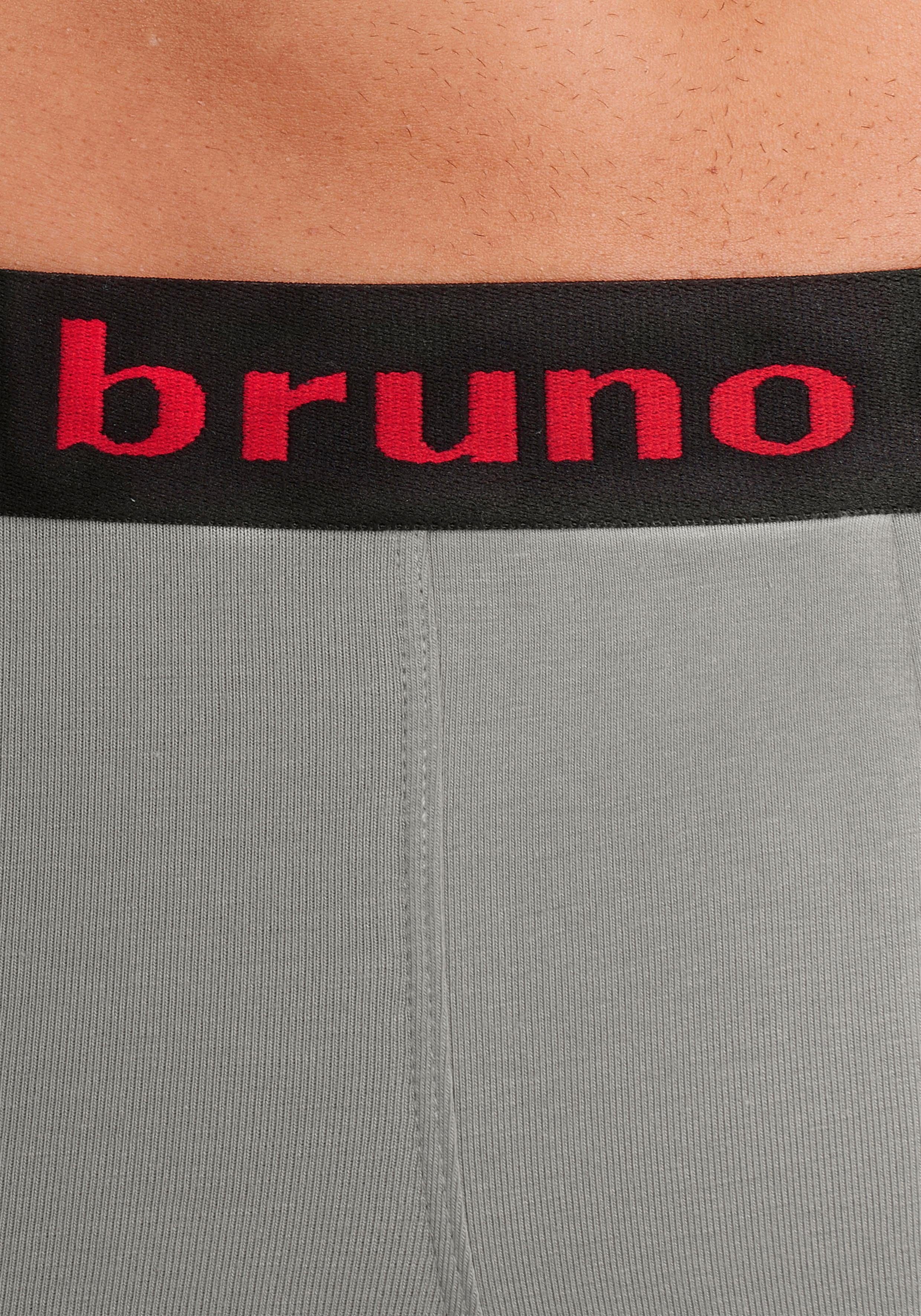 Hipster-Form Webbund 4-St) (Packung, mit grau, in türkis, Bruno Boxershorts schwarz, Banani Logo petrol