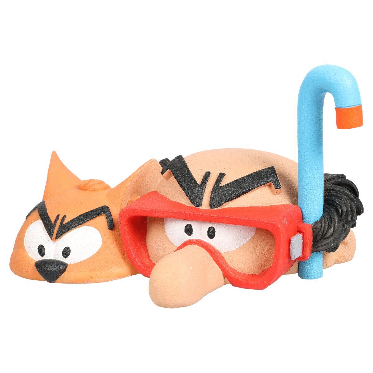 Aquariendeko Aquariendekoration Schlümpfe Gargamel & Azrael schnorcheln
