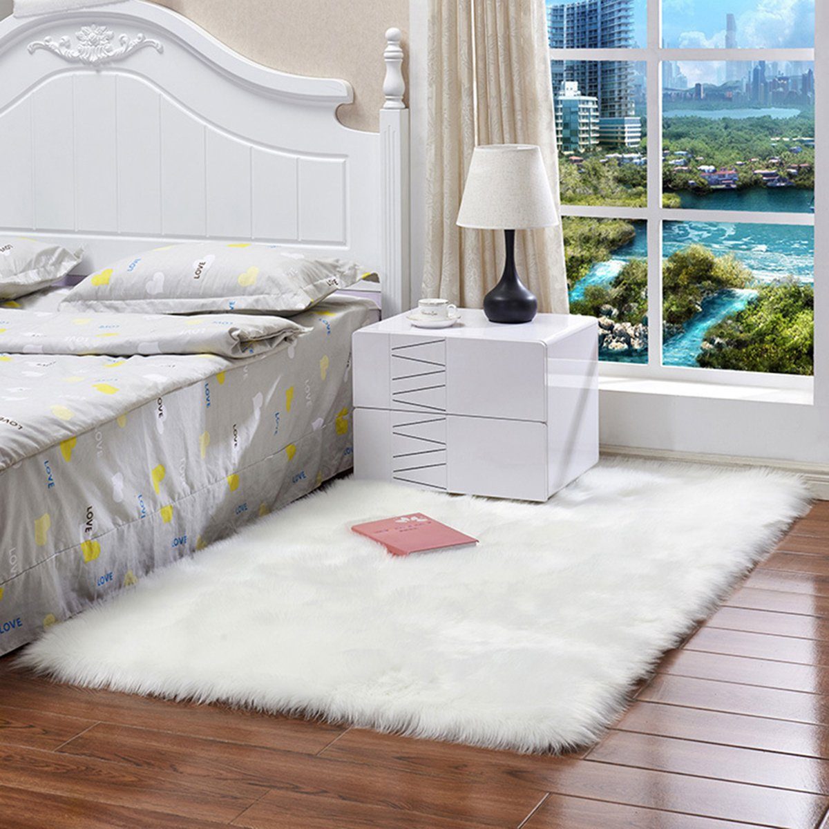 Rosnek Hochflor-Teppich Flauschige Teppiche, Hochflor Shaggy günstig online kaufen